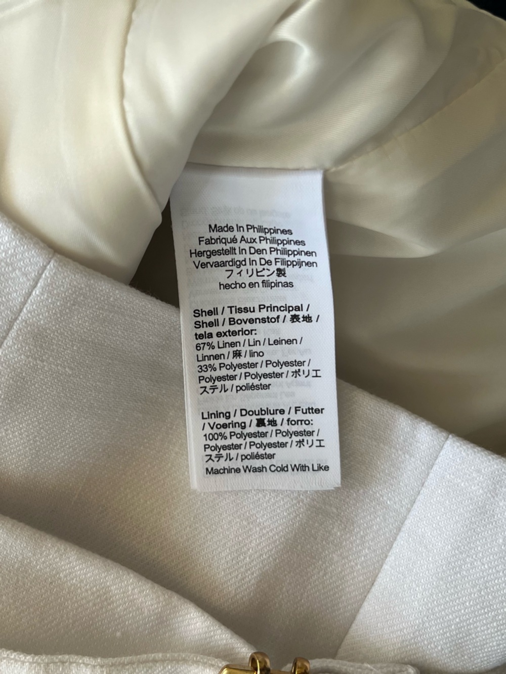 NWT JCrew Classic Vest in Stretch Linen Blend White Size 2 Cropped $148 CA761 - Picture 8 of 11